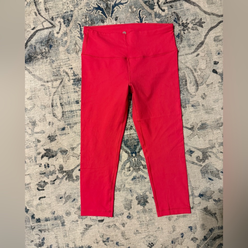 Women's Red High-Waisted Pants